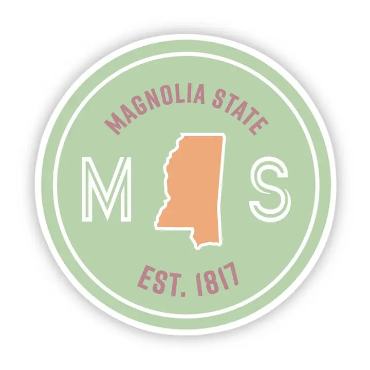 Magnolia State Mississippi Sticker