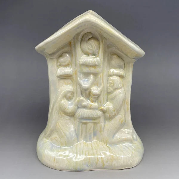 Crèche Glazed in Peaceful