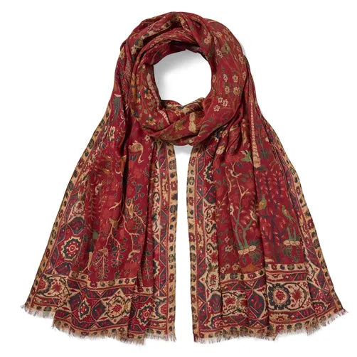 Mughal Pictorial Scarf