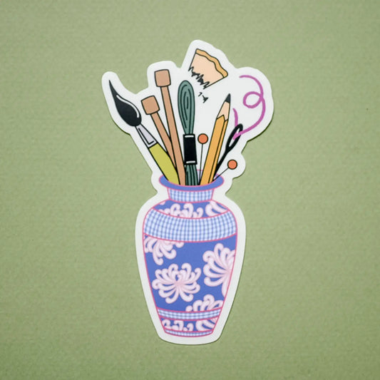 Art Supply Bouquet Sticker