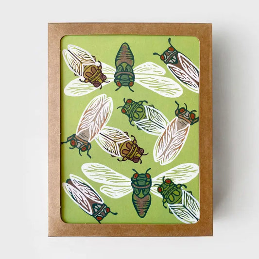 Cicada Boxed Card Set of 8