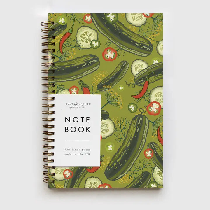 Pickles + Peppers Spiral Bound Notebook