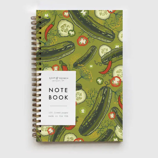 Pickles + Peppers Spiral Bound Notebook