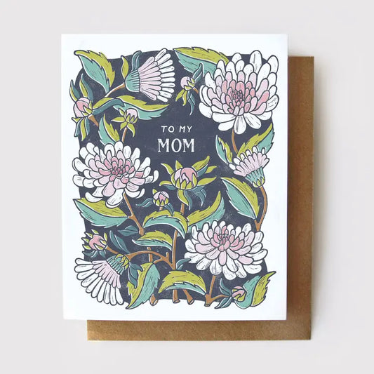 To My Mom - Dahlia Mother's Day Card