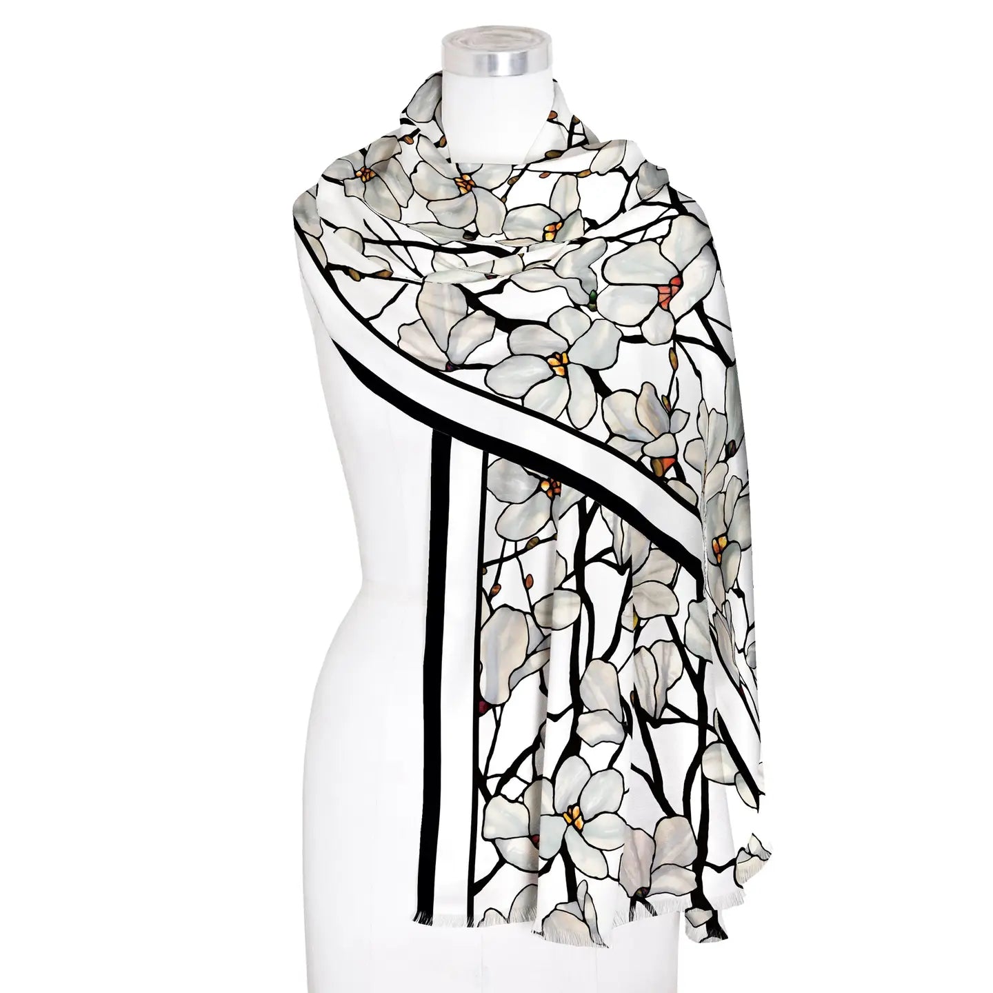 Tiffany Magnolia Silk Blend Shawl – Lightweight Dressy Wrap For Women