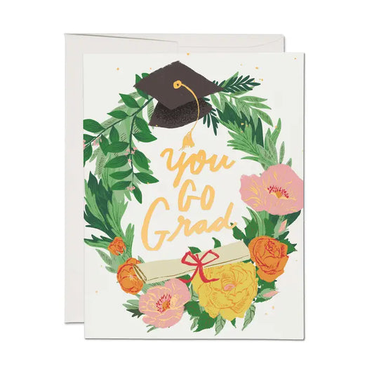 Graduation Wreath Greeting Card