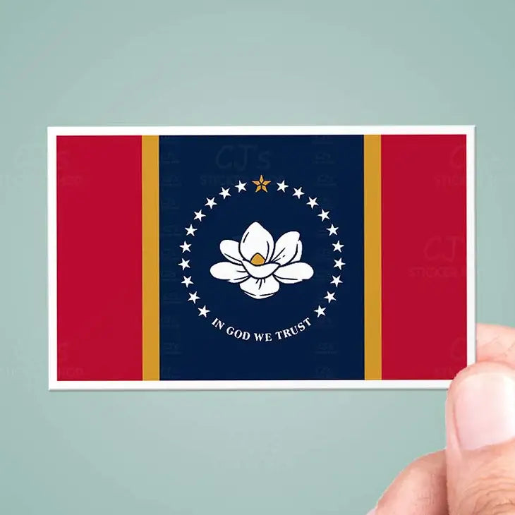 Mississippi Ms State Flag Sticker Vinyl Decal