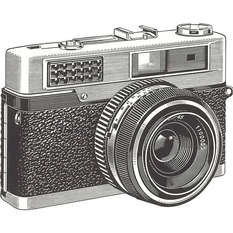 Sticker PH-170 Camera with Built-in Flash