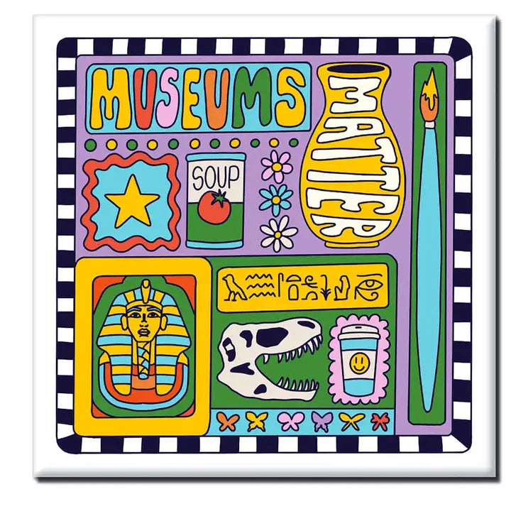 Museums Matter Color Illustration Magnet