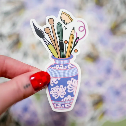 Art Supply Bouquet Sticker