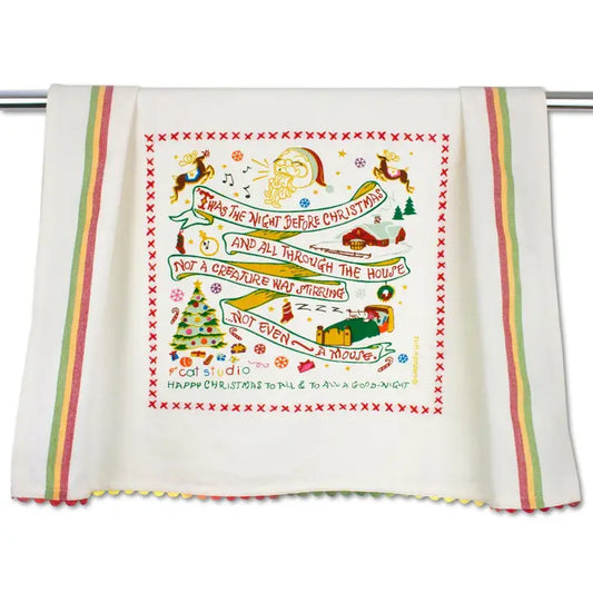 Night Before Christmas Dish Towel