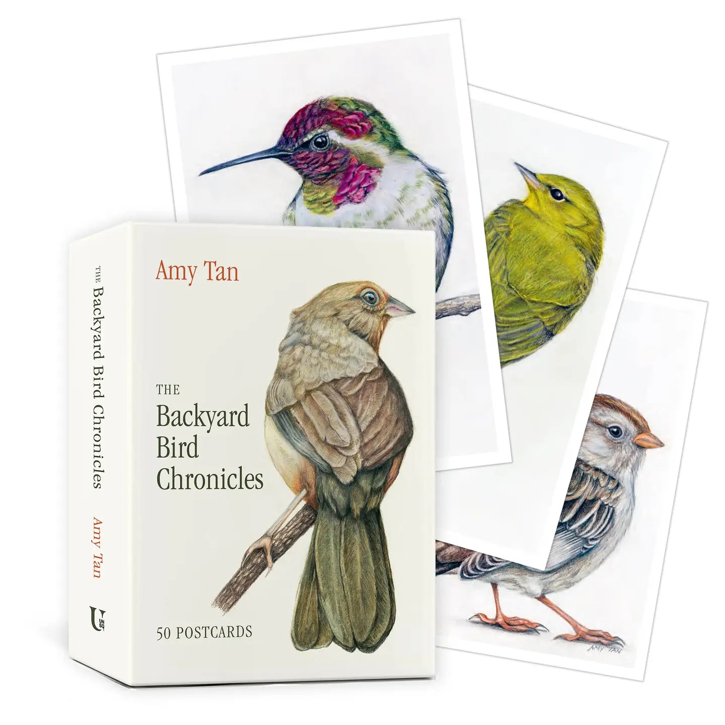 The Backyard Bird Chronicles: 50 Postcards By Amy Tan