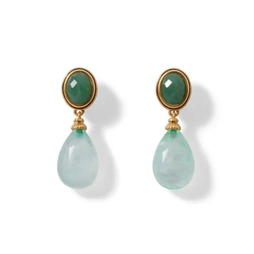 French Serpent Drop Earrings