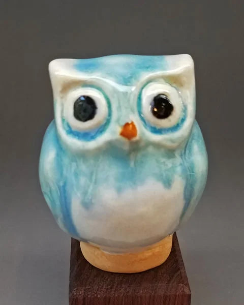 Ed's Owl in Blue and Green
